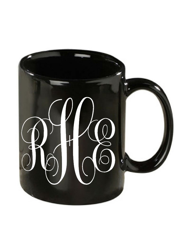 No Your Classic Apply Color Cup. to Letter 3 colors. Coffee background. Decal 3\