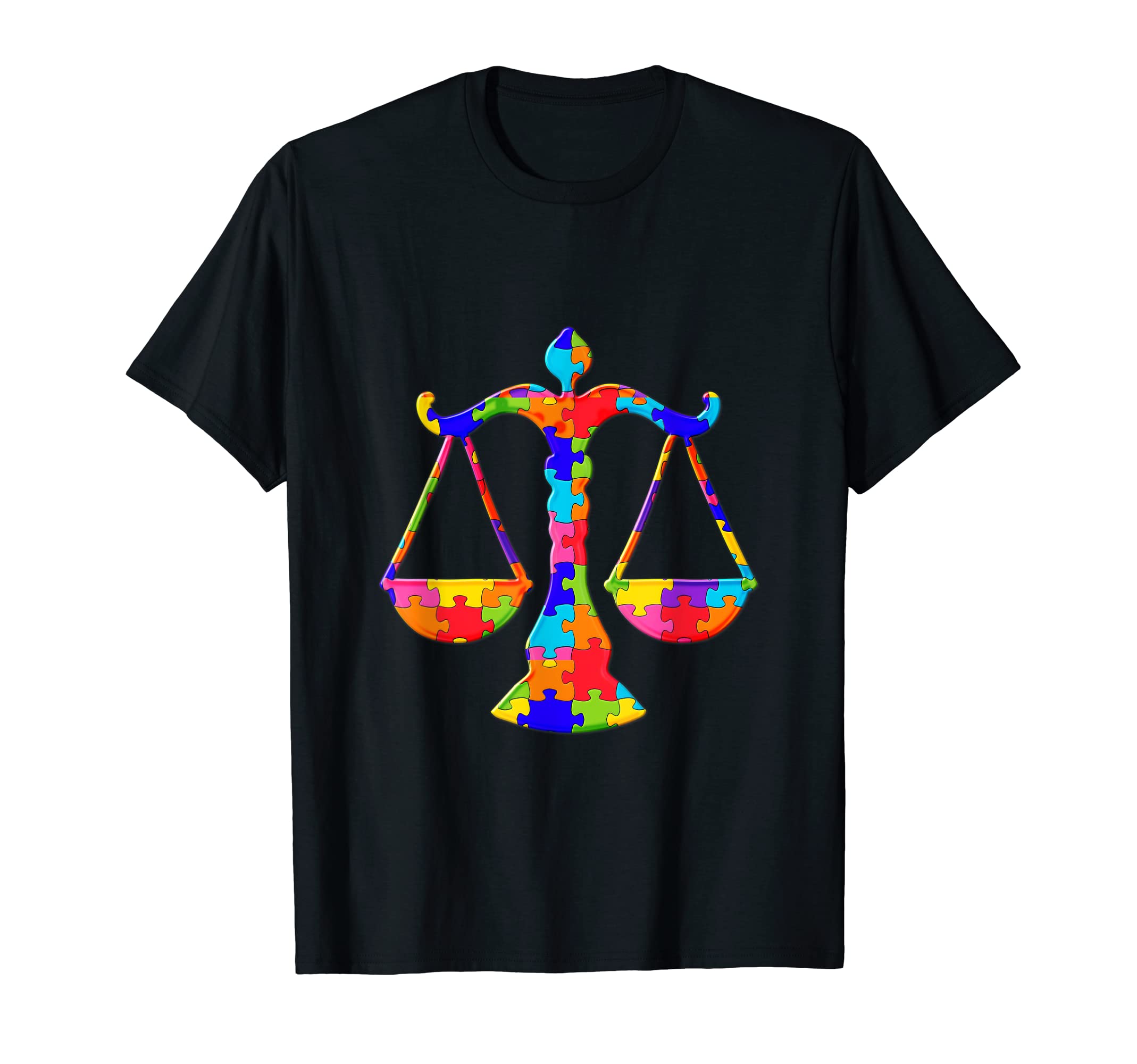 Scale Justice Puzzle Autism Puzzle T-Shirt