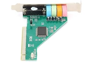 Clisted PCI Sound Card 4.1 Channel Computer Desktop Built-in Sound Card Internal Audio Card Stereo Surround CMI8738