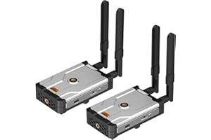 ELALIGHT Wireless HDMI Transmitter and Receiver, 1640 feet, 2.4/5G 1080P HD Lossless Transmission, Plug and Play, Support Loop Out, HDMI Extender 1 TX 6 RXs Multi-Screen Synchronization (DT263W-A)