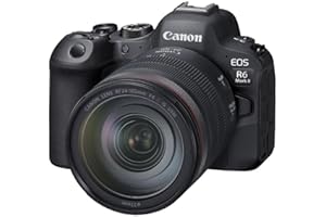 Canon EOS R6 Mark II Mirrorless Camera RF24-105mm F4 L USM Lens Kit, Hybrid Full-Frame Camera, 24.2 Megapixel CMOS Sensor. Photo and Video Camera Capabilities, RF Mount, Black
