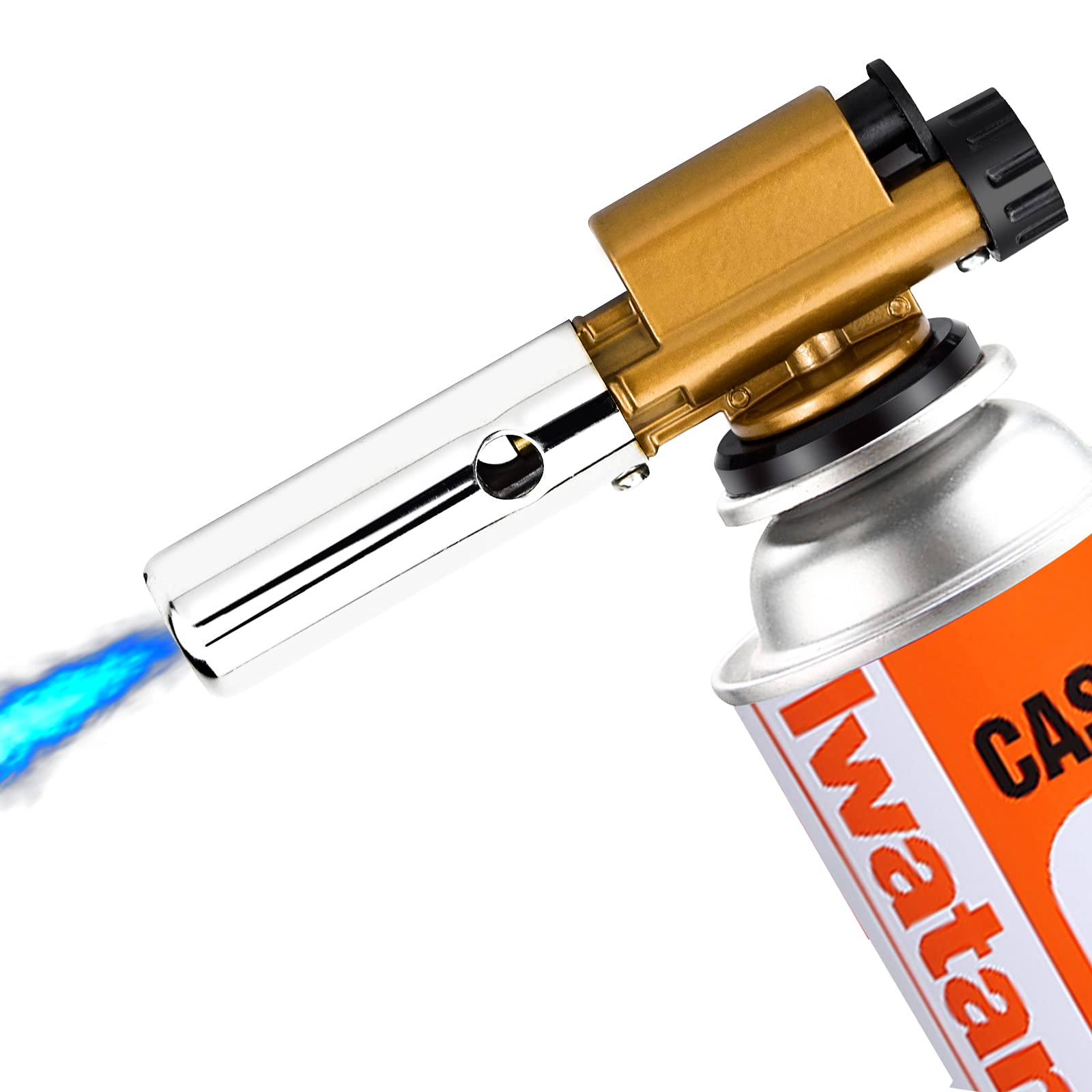 BOFUS Blow Torch Lighter Refillable Blowtorch, Mini Blow Torch with Safety Lock & Adjustable Flame Torch Lighter Professional Kitchen and Outdoor Cooking Tool Accessories for Crafts, BBQ,Desserts