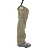 FROGG TOGGS Brush Hogg Heavy-Duty Nylon Bootfoot Hip Waterproof Fishing | Breathable outer shell, shoe bed is removable for versatility, heavy-duty outer shell, strong grip