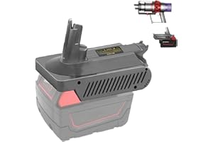 LAIMIAO Battery Adapter for Milwaukee 18V Work for DYS Vacuum, for DYS Cyclone V10 Animal Absolute Fluffy Motorhead Allergy S