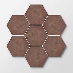 Alwayspon 12Pcs Hexagon LVT Flooring Peel and Stick