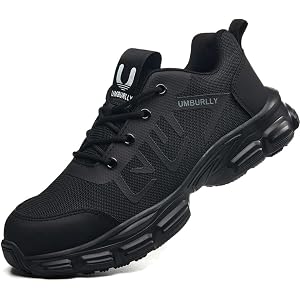 CORANSBER Steel Toe Shoes for Women Breathable Construction Safety Sneakers | Fashion,Durable, Comfortable,Puncture Proof,Non