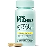 Love Wellness Daily Love Multivitamin for Women | Supports Energy, Cortisol, Immune Health, Stress Relief, & PMS | Complete with Vitamin D, C, Iron, Calcium, Zinc, & Biotin, Magnesium | 60 Count