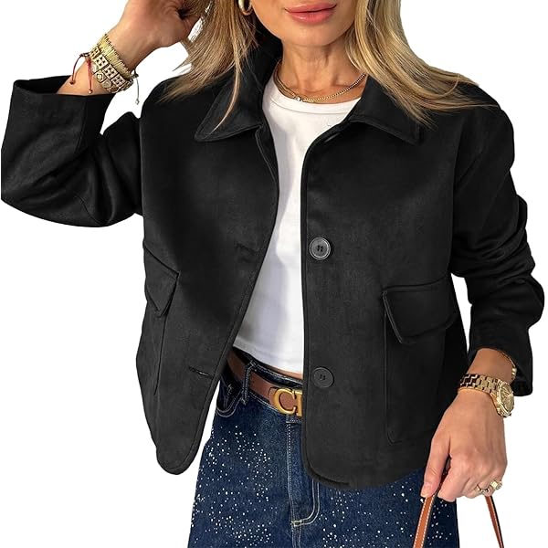 Suede Bomber Jacket Women Women 's Corduroy Vintage Jacket Long