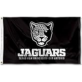 College Flags & Banners Co. Texas A&M San Antonio Jaguars Wordmark Logo Large Grommet Banner Flag