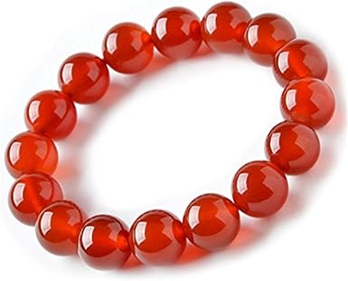 Natural 10mm Red Carnelian Bracelet 
