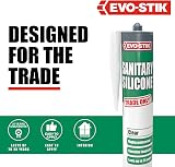 EVO-STIK Sanitary Silicone Sealant Clear Kitchen Bathroom Waterproof Mould view 4