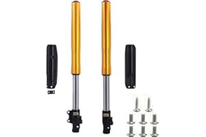 PPR PIT PRO RACING Front Inverted 630MM Fork 45MM/48MM with Shock Protector Cover for Chinese Dirt Pit Bike CRF KLX (Gold Red-15mm Alxe)