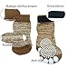 PUPTECK Anti-Slip Dog Socks - Small Dog Paw Protector English Bulldog Socks Dogs Toe Grips Booties for Bunnies Men or Women Indoor Wear Small Medium Dogs