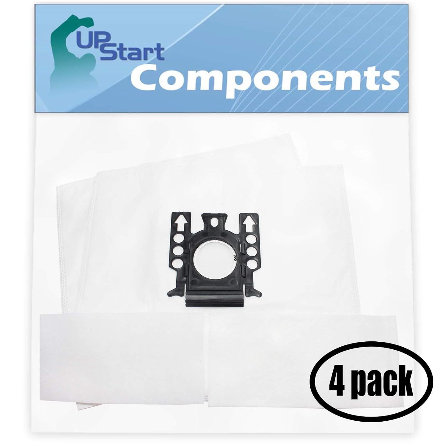 8 Replacement Type FJM Vacuum Bags for Miele - Compatible with Miele S6270 Onyx, Miele S514, Miele S251i, Miele S558, Miele S6270 Quartz, Miele S6290 HomeCare, Miele S6270 Topaz, Miele S312i, Miele S548, Miele S314i, Miele S6290 Jasper, Miele S246i, Miele S516, Miele Solaris S514
