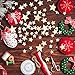 Nuanchu 400 Pieces Mini Wooden Stars Slices Mixed Size Embellishments Wooden Star Shape Tags for Christmas Wedding Party DIY Crafts Table Scatter Decoration