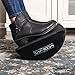 Modevate Ergonomic Desk Foot Rest Cushion for Office or Home, Black, MO-001