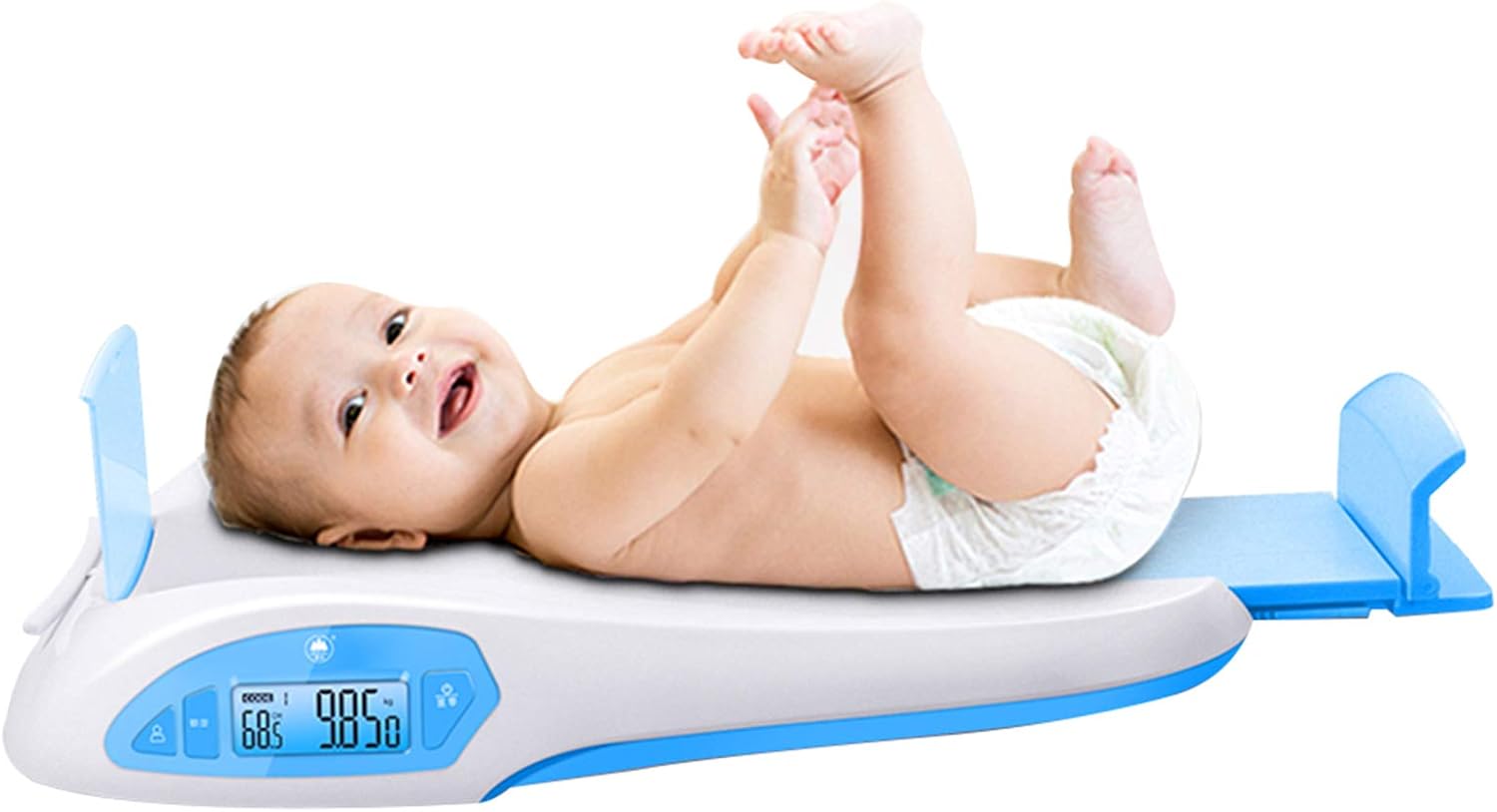 デジタル赤ちゃん体重計 身長測定 正確な測定値 Lcdディスプレイ 25kg 55lb ホーム キッチン Amazon Co Jp