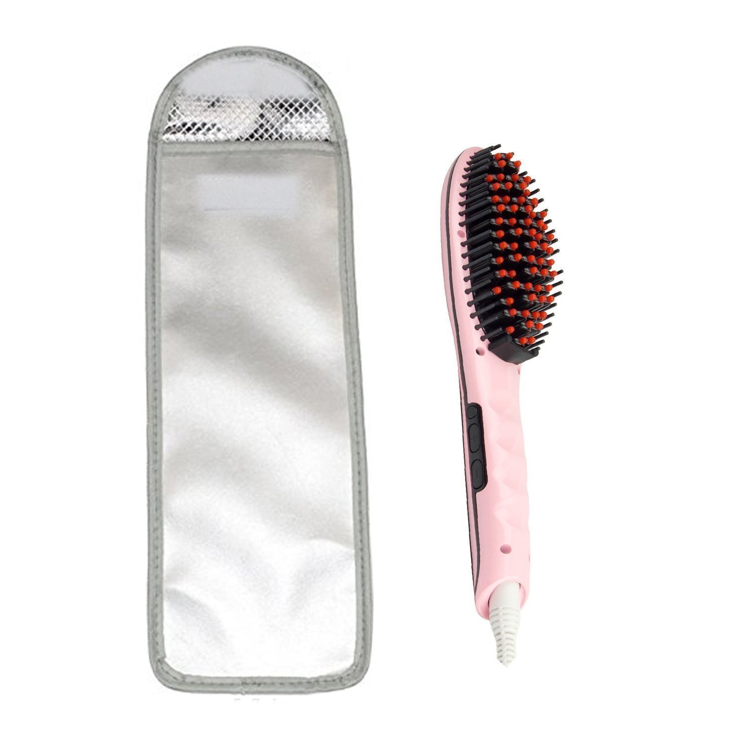 Hair Straightener Bag, Velcro and Heat Resistant Pouch Heat Resistant Curling Storage Cover Flat Iron for Tyme Iron