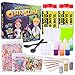 DIY Slime Kit - Includes Slime Containers, Ingredients and Supplies for 6 Different Kinds of Slime: Glow in the Dark, Neon Colored, Beads, Glitter - Fun Science & Chemistry Learning Activity for Kids