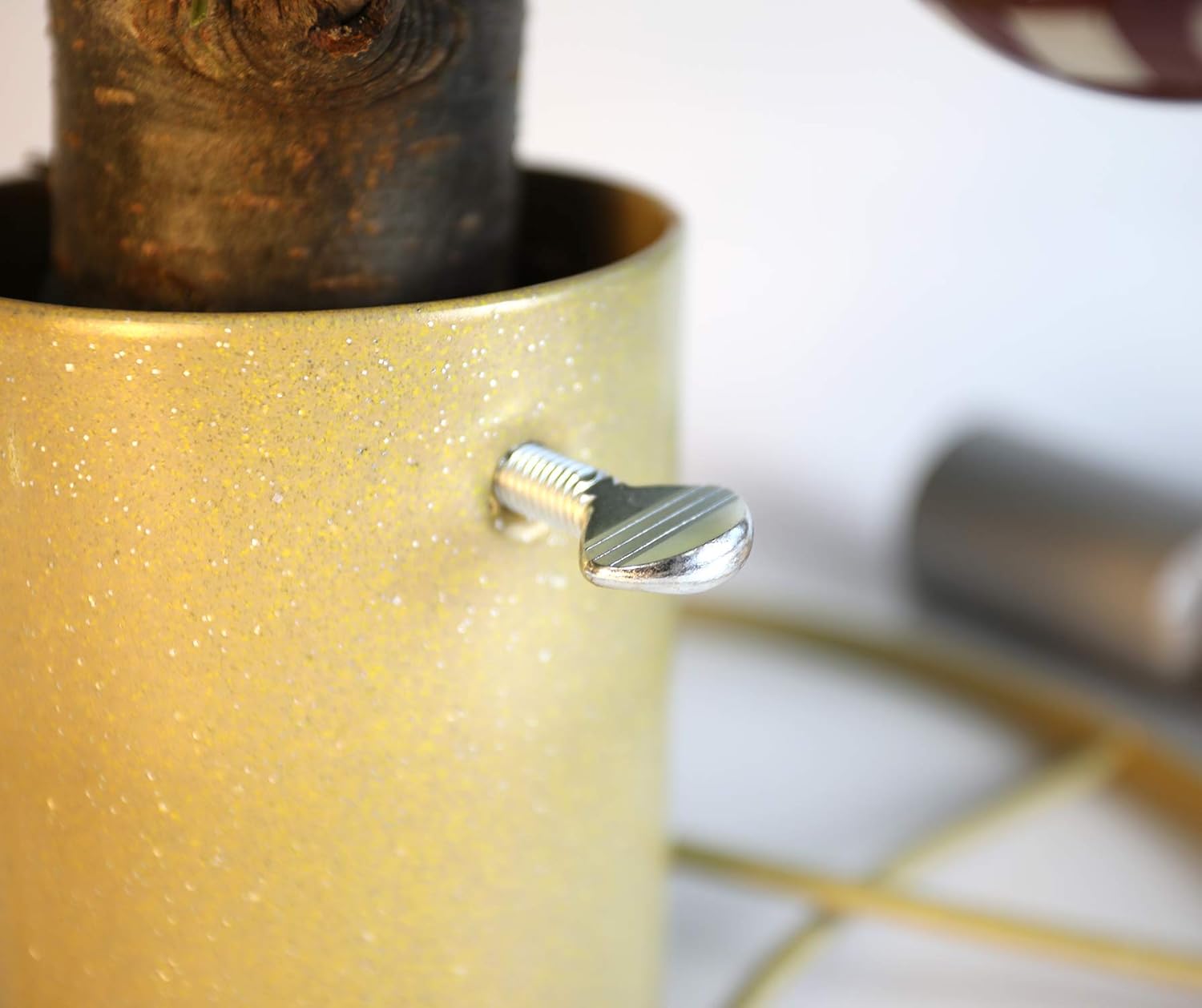 Bosmere G453 4 inch Christmas Tree Stand Gloss, Gold BigaMart