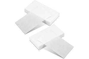 BREMOROU 100 Pcs Hair Perm Paper, Wrap Paper For Hair, End Papers For Hairs Rollers, Disposable Salon Tissue Hairs Curling Papers with High Temperature Resistance for Salon and Home Styling - White