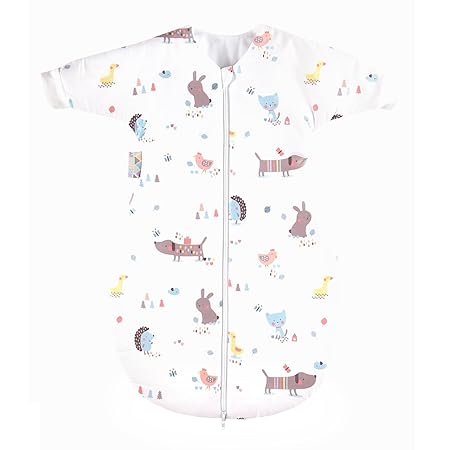 Zöllner Jersey Winterschlafsack mit Arm gefüttert 56/62 Crazy Animals