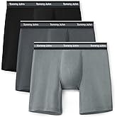 Tommy John Men's Comfort Micro Boxer Brief Underwear - 6" 3-Pack, Brushed Microfiber, 4-Way Stretch & Stay-Put Waistband