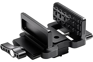 Rifle Clamp for Tripod - Heavy Duty Arca Swiss Saddle Mount with Quick Release, 1/4"&3/8" Screw Holes, Universal Hunting/Shoo