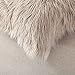 OJIA Deluxe Home Decorative Super Soft Plush Mongolian Faux Fur Throw Pillow Cover Cushion Case (18 x 18 Inch, Light Coffee)