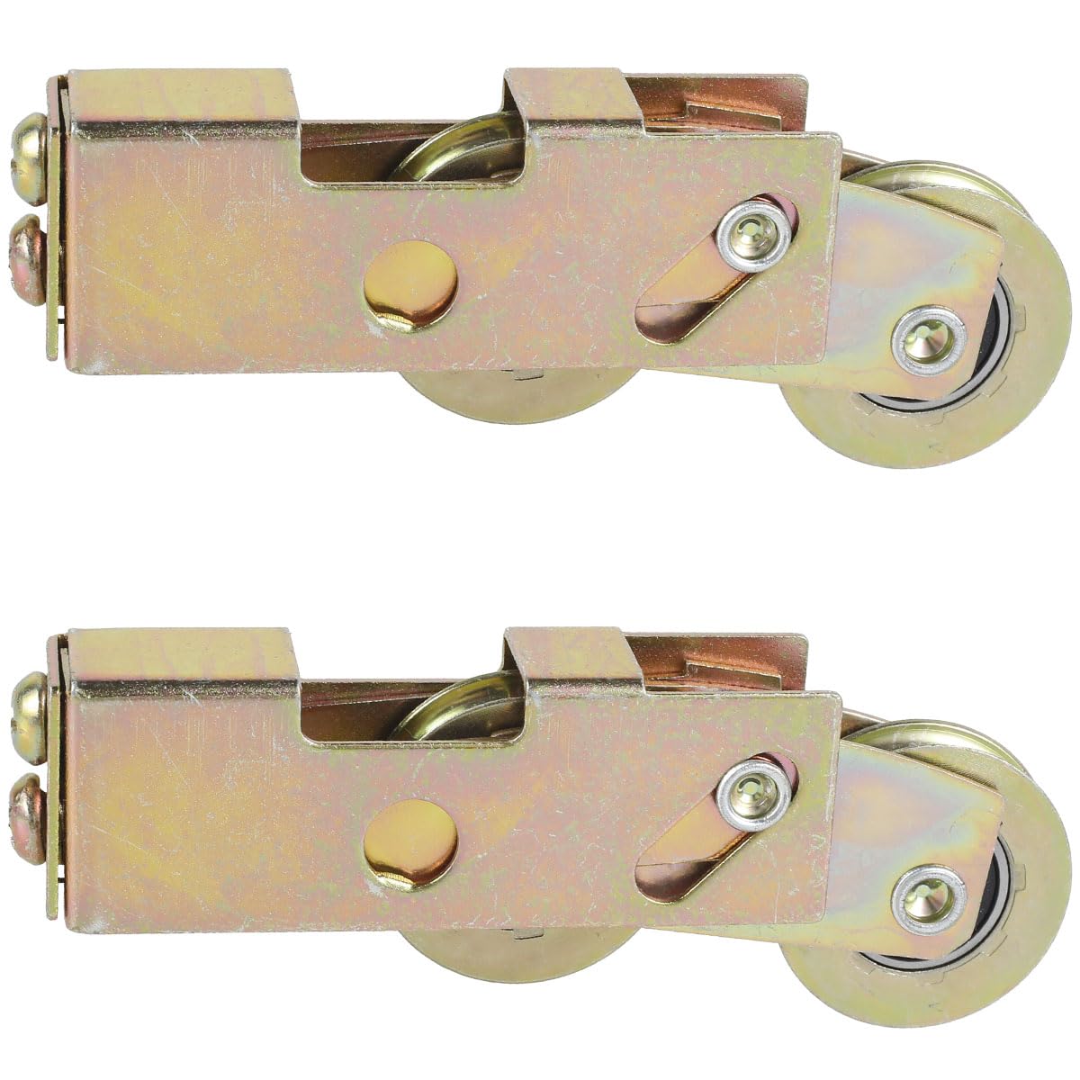 Photo 1 of 2Pcs Sliding Patio Door Rollers 1-1/4inch Sturdy Sliding Door Tandem Roller Assembly Kit Enduring Ball Bearing Sliding Glass Door Roller Replacement Total Load Bearing 330lbs