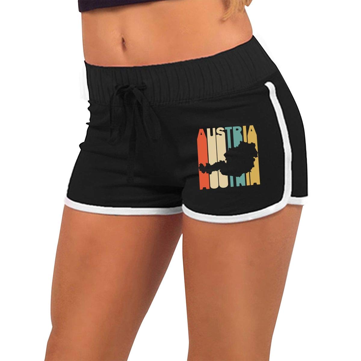 Retro Waist Low Short, Workout Fit Slim Womens Style
