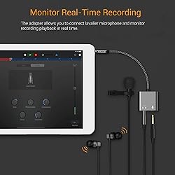 Cubilux 3.5mm TRS Audio Microphone to TRRS Male