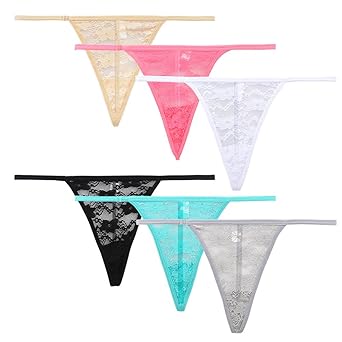 Closecret Unterwäsche pflanzlicher Spitze Tanga T-Back Unterhosen von Frauen