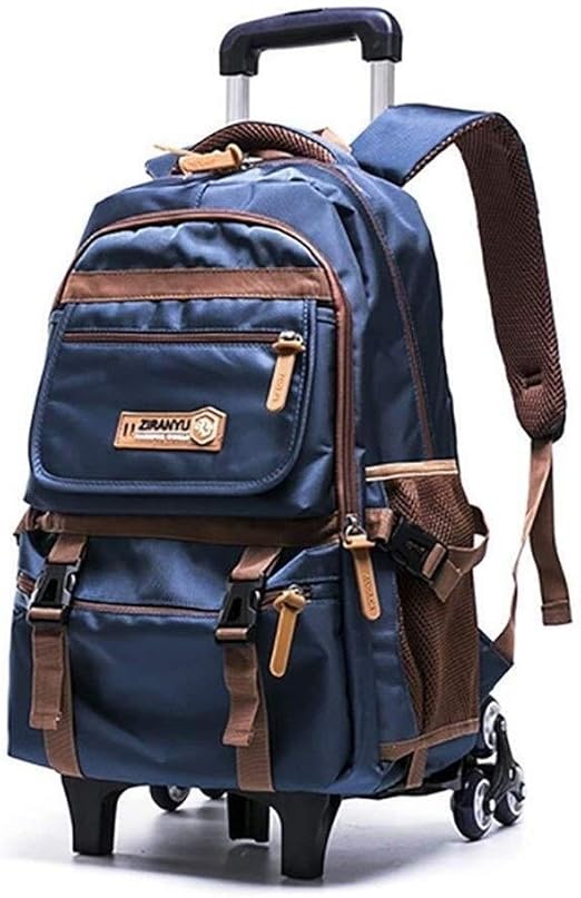 School Bag Removable Student Trolley Backpack Large Capacity