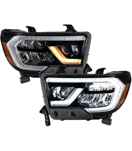 Upgrade 4-Eye LED Fog Light / Daytime Running Lights For Toyota Sequoia 2007-2017 – White/Amber