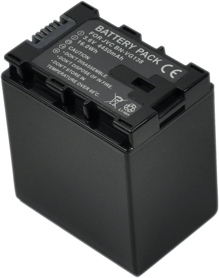 BTBAI BN-VG138 Battery+Charger AC Single for VG107E VG108E VG121E VG114E VG107U VG121 VG114U VG114 VG107 VG138E VG108U BNVG121 BN VG138U GZ-MS110 MS110BEK HM30 EX315BEK Camcorder Battery k1a - Image 4