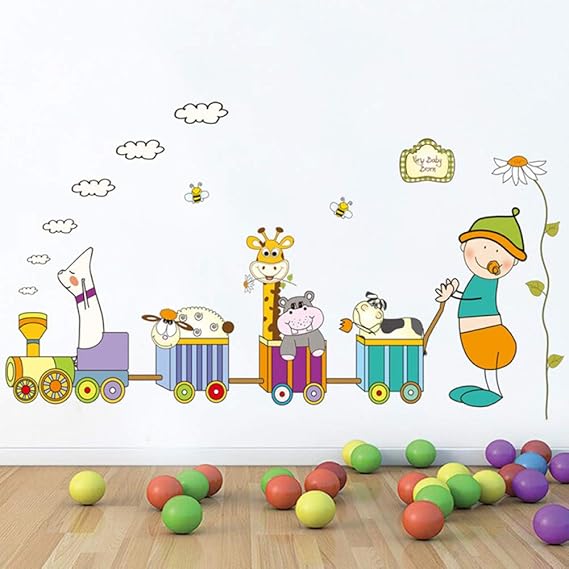 YONGSH Children's Room Home Decoration Cute Baby Wall Sticker PVC DIY
