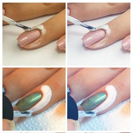 Gemeinsame weiß Peel Off Base Coat Nail Art Liquid Palisade Abziehen Liquid Tape