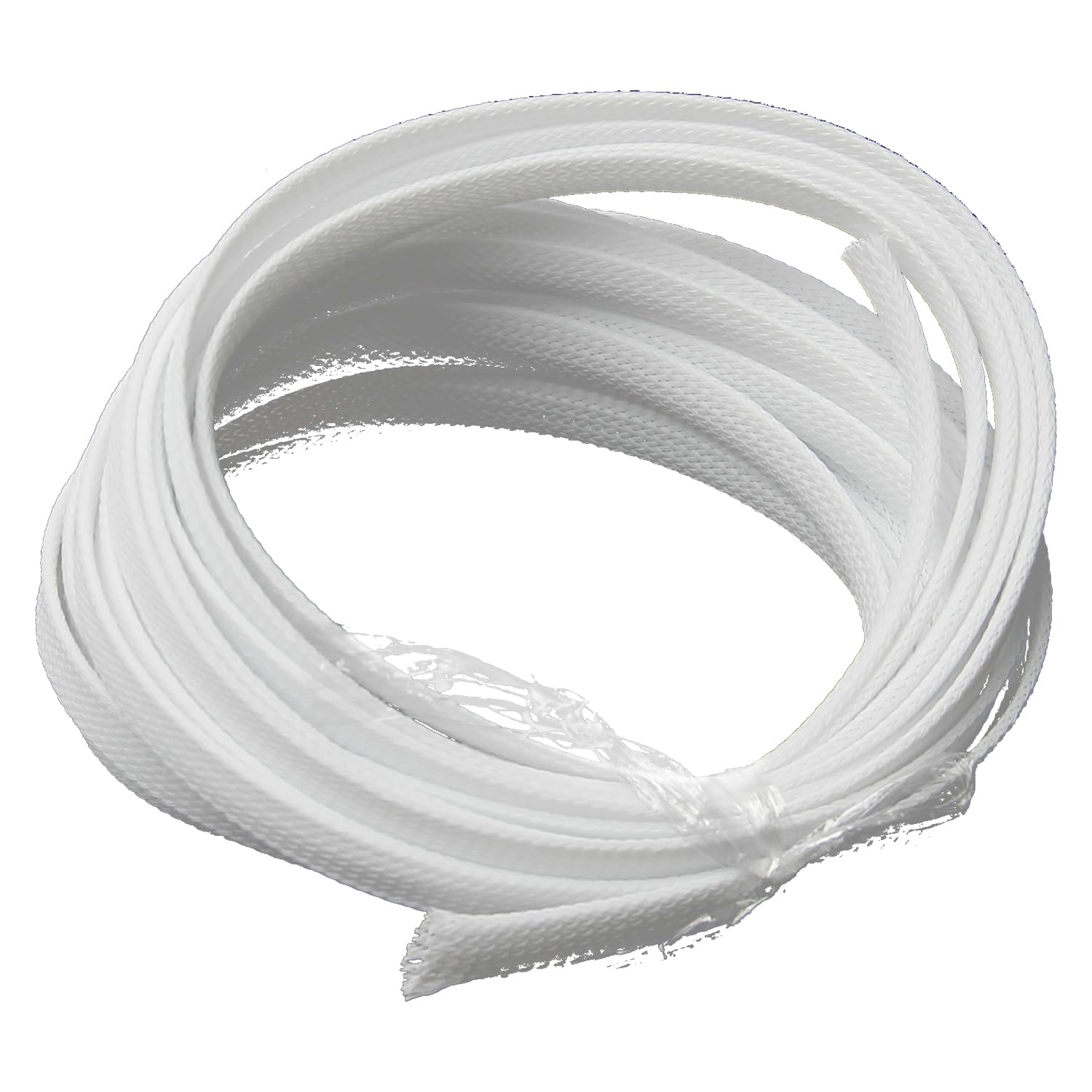 Othmro Cable Management Sleeve, 5m White Cable Tidy Sleeve, Diameter 10mm, Cord Protector, Braided Cable Organizers for Office Cord, Insulation Protection, 1 Pc — image 1