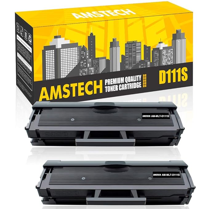 Amstech 2Pack Kompatibe für Samsung MLT-D111S D111S 111S MLTD111S MLT D111 für Samsung Xpress M2070 m2070w m2070fw m2026 m202