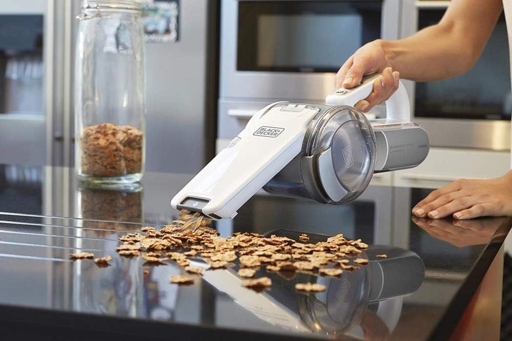 BLACK+DECKER Cordless 18V Handheld Vacuum Cleaner with Pivoting Head, 8 Cleaning Positions, Charging Dock and Accessories - Image 5