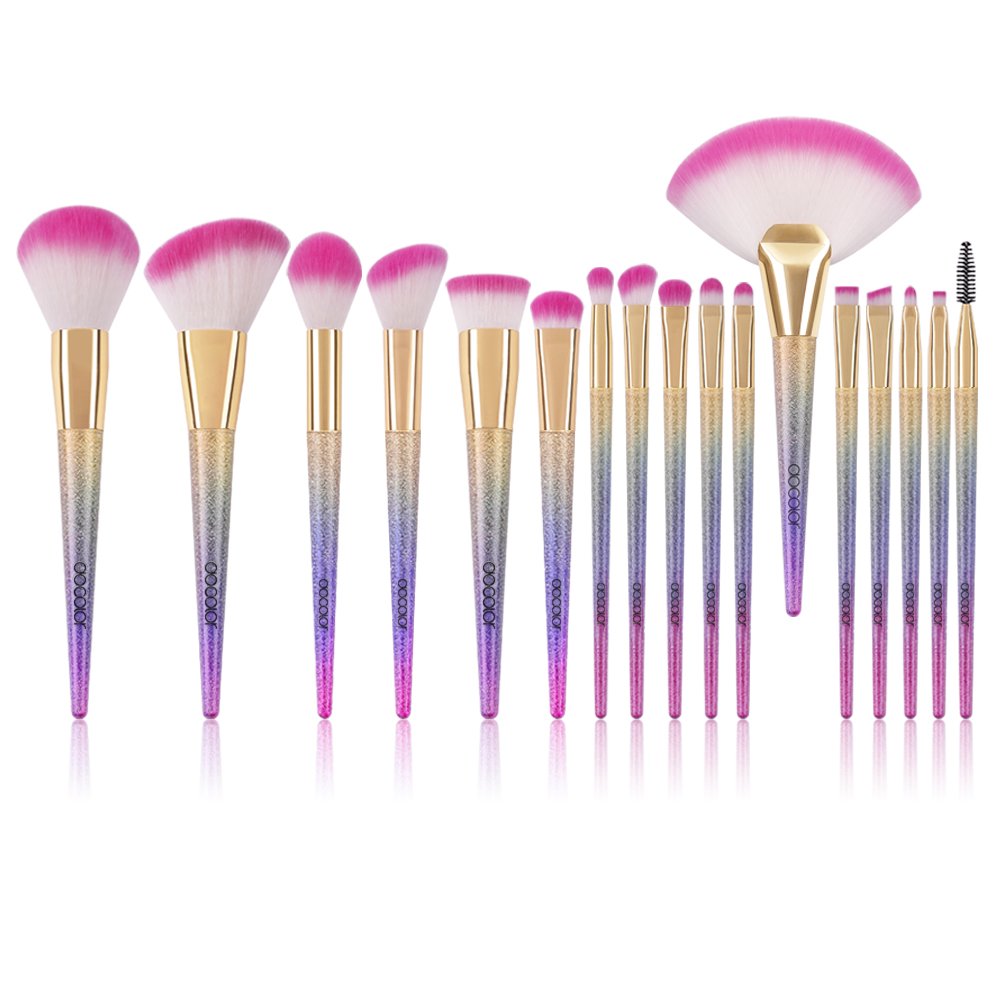 Docolor Makeup Brush Set 17pcs Makeup Brushes Foundation Blending