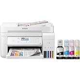 Epson EcoTank ET-3760 Wireless Color All-in-One Cartridge-Free Supertank Printer with Scanner, Copier and Ethernet, Regular