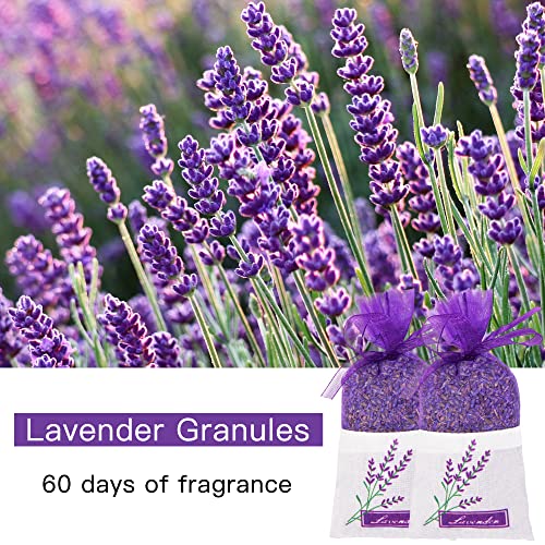 Dried Lavender Sachets Bags for Lavender Sachets for Drawers and Closets Fresheners,Lavender Flowers Bags,Lasting Lavender Fresh Scents for Anywhere,8.31 Ounce/10 Pack
