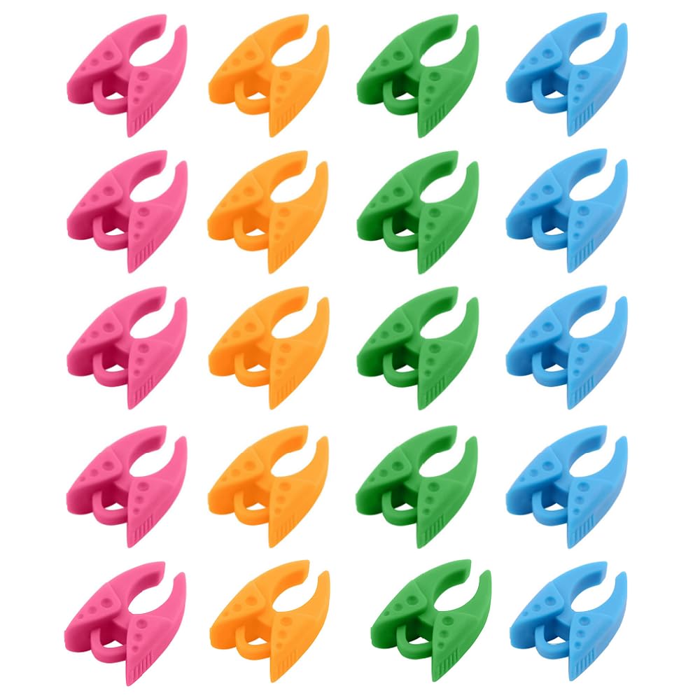 Kalsfisuia 20 PCS Bobbin Fixation Clamps Bobbin Holder Clips Bobbin Thread Holder Clips Bobbin Clamp Thread Spool Huggers for Bobbin Holders No More Thread Getting Tangled