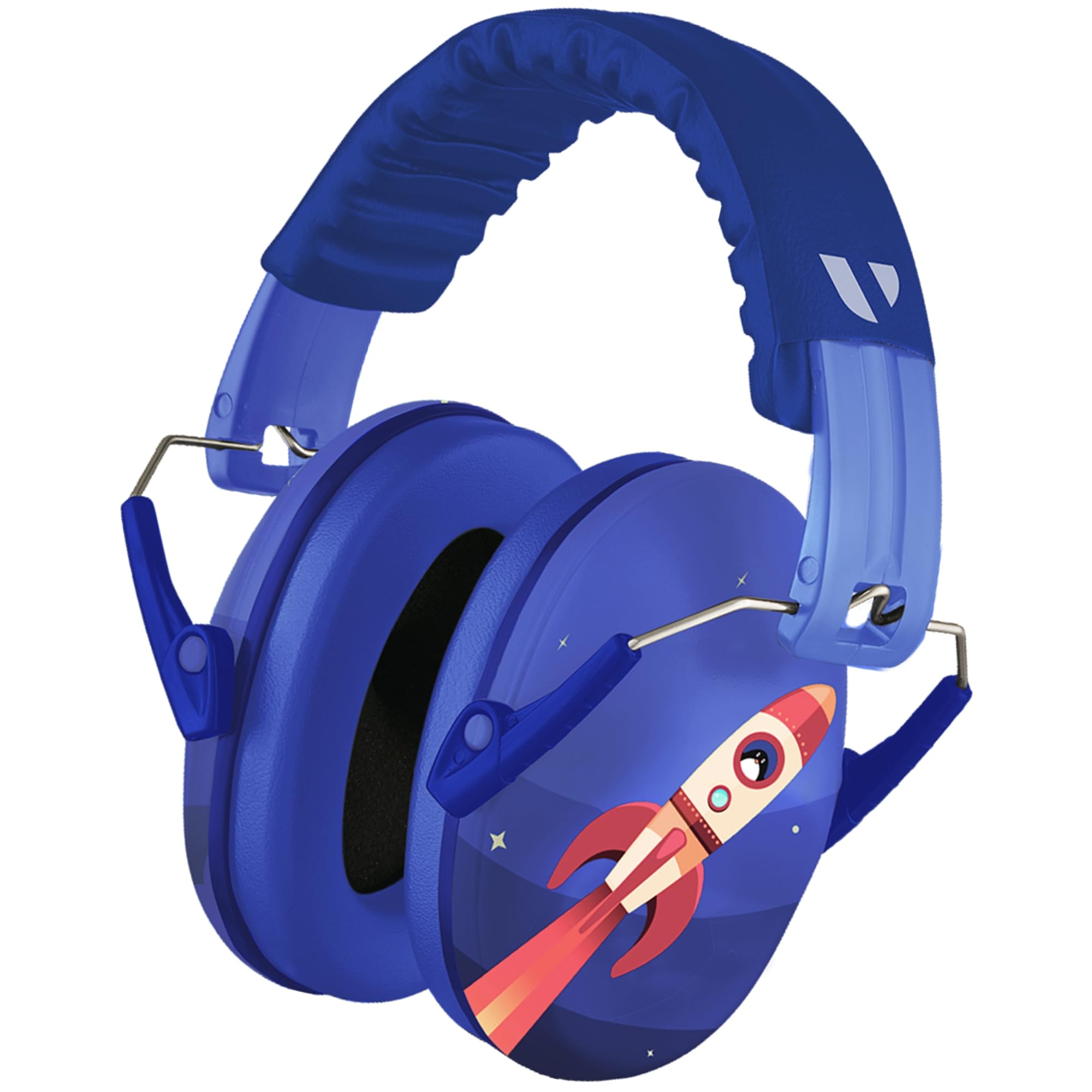 Vanderfields Premium Hearing Protection Ear Defenders - Broad Spectrum Sound Reduction 29 dB at 2K Hz Noise Cancelling - Headset Safety Noise Cancellation - Headphones Kids 3-12 - Rocket