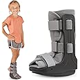 BraceAbility Pediatric Walking Boot - Children's Medical Walker CAM Orthopedic Support Shoe Youth Ankle Break Injury, Kid's Stress Metatarsal Bone Fracture, Broken Foot or Toe Recovery Cast (S)
