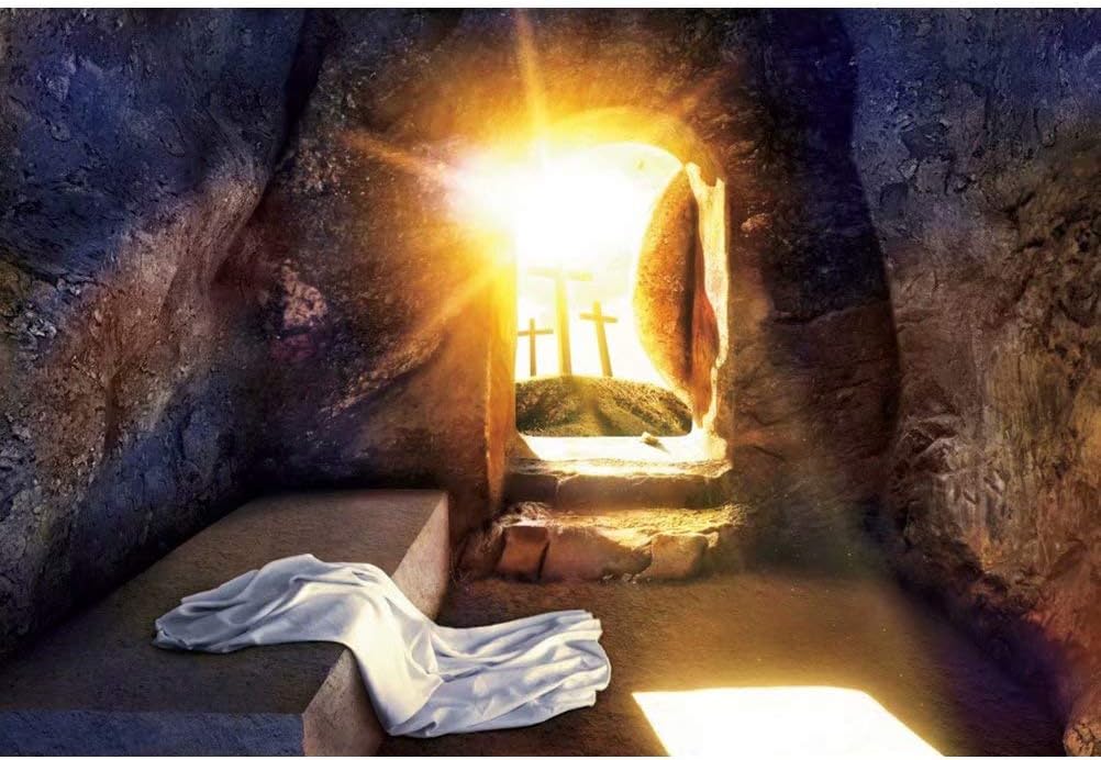 Amazon Com Dashan 10x8ft Jesus Crucifixion Backdrop Cave Holy Light Resurrection Christian Shoot Bible School Event Church Mural Easter Party Photography Background Religious Belief Christ Photo Props Camera Photo