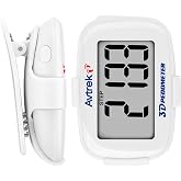 AVTREK 3D Step Counter Clip On with LED Backlight Pocket Pedometer for Walking Outdoor Activities Fitness Tracker Without Smartphone