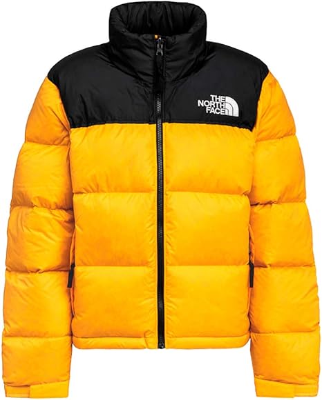 the north face yellow nuptse